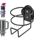 Heavy Duty Magnetic Cup Holder With 12 Strong Magnets Delivers 20 Lb Holding Power, shown with metal and rubber base.