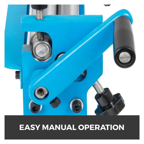 Heavy Hitter Desktop Manual Slip Roll Machine With Precision Ground Steel Rollers For Dead Straight Sheet Metal Bending And Top Shelf Cylinder Forming On Workbenches