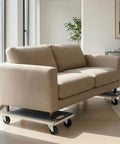Sofa on Heavy Duty 1320 LB Furniture Dolly With Four Swivel Casters Non Slip Plywood Platform For Moving Furniture