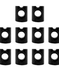 10 Pcs M6 Barrel Nuts 10x12mm For M6-1 Bolts Cross Dowels Slotted Nuts Hardware Replacement Kit Black Steel Built To Last Fasteners For Cribs