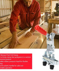 Beefy Push Pull Toggle Clamp With Double Head And Quick Release Heavy Duty 39Mm Stroke 136 Kg Clamping Force For Welding And Fixtures Dual Pressure Heads With Rubber Pads For Vertical Or Horizontal Hold, wood clamp in workshop