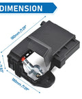 High Octane Fuse Box Battery Terminal With Durable Cover compatible with 2011 to 2015 Chevy Cruze, showcasing dimensions.