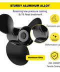 Mercury Outboard Aluminum Boat Propeller 13 Inch Diameter 21 Pitch 3 Blade RH Rotation With 15Spline Hub Included Replacement