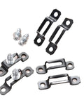Eighty Pack Hidden Connection Fasteners Invisible Cam Lock Screws Black Furniture Hardware for woodworking setup.