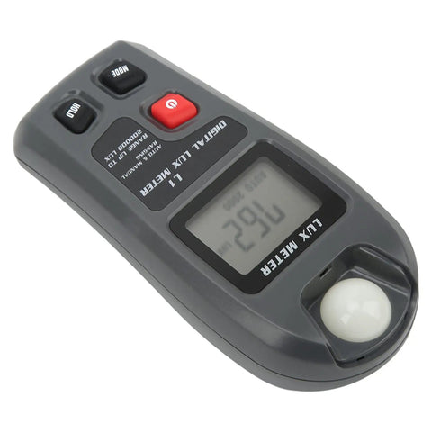 All In One Portable Digital Light Meter For Photography On The Go With Auto Shutdown Illuminance Lux Meter LCD Display, gray pocket size