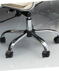 Four Pack Swivel Caster Wheels With Locking Brakes, Heavy Duty Polyurethane Replacement Wheels for office chairs, installed view.