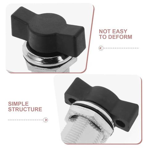 Beefy Heavy Duty T Handle Lock Zinc Alloy Cabinet Latch for Distribution Boxes and Electrical Panels, sturdy black design