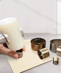 Round Leather Cutting Circle Cutter Tool Set With Pro Grade High Carbon Steel Blades For Precise Belt Hole Sizing And Leather Accessories