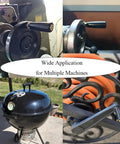Built Tough Revolving Handle Knob Handwheel M12 X 120mm Threaded Stem Lathe Crank, Black Metal Bakelite Grip in various uses