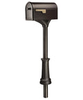Roxbury Weather Resistant Steel Mailbox With Post Rubbed Bronze Finish Medium Curbside Mailbox With Magnetic Latch USPS Approved