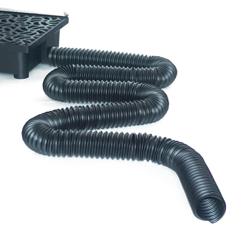 8 Foot Flexible Drain Pipe With Connector, 2 Inch Diameter For Catch Basin Drainage Extension And Splicing, Shapeable And Extendable