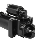 12V PMGR Marine Starter For Volvo Penta Engines 4.3L to 8.2L V6 V8 CW Rotation 11 Teeth, black metal, angle view
