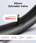 35mm Schrader valve on 24 Inch Bike Inner Tubes Twin Pack 24x1.75 1.95 2.10 2.125 Butyl With 35mm Schrader Valve Includes 2 Tire Levers