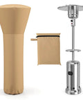 Patio Heater Cover with Zipper and Storage Bag for Outdoor Propane Heaters, waterproof, dustproof, UV protected, 87H x 34D Dome