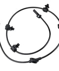 Rear Right Abs Wheel Speed Sensor For Subaru Forester And Crosstrek showing black wiring harness and connectors.