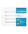 Aluminum Vent Cover 24 By 24 Inches Quiet Return Air Grille For Wall Or Ceiling with product information card overlay.