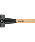6 Pound Sledge Hammer With 16 Inch American Hickory Handle Double Faced Forged Steel Head Heavy Duty Demolition And Construction Tool Model MD 6H 16 33186 laying on white background