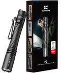 P2 Tactical Pen Light With 1000 Lumens, 886ft Throw, USB-C Rechargeable Or 2AA Compatible, IPX8 Waterproof EDC Pocket Flashlight