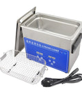 Heavy Duty Digital Ultrasonic Cleaner 3.2L Tank With Basket Smooth Parts Washer for jewelry, glasses, watches, and dental gear.