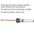 Pro Horett Stainless Steel Woodturning Pen Mandrel With Morse 2 Taper Shank And Smooth Rust Resistant Grip For Lathes That Hold Workpieces Tight, showing durable design and components.