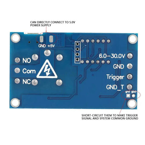 Get In Gear With This Plug And Play Digital Timer Relay Module Featuring A Sharp Led Screen And Dead Simple Settings For Bullseye Timing On Any 6 To 30 Volt Heavy Duty Build showing connections and layout.