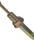 Strike Hammer Drive Anchor Three Eighth Inch By Four And Three Quarter Inch Pack Of Five, showing side view with slotted body.