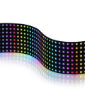 Individually Addressable LED Matrix 8x32 256 Pixel Full Color Display, flexible RGB lights bending on curved FPCB