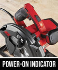 SKIL 7-1/4 inch circular saw, red and black, 15A corded power tool