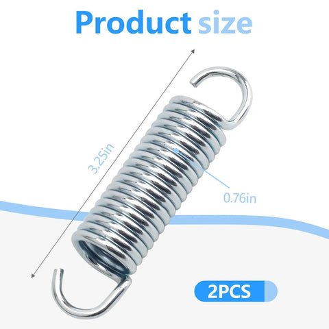Treat Yourself To Better Lounging With These Hella Solid 3-1/4 Inch Extension Springs, Top Tier Replacement Tension Coils For Saggy Sofa Recliners, No Sweat Install - 3.25 inch galvanized steel spring