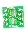 SOP8 To DIP8 PCB Adapter Kit With FR4 Prototyping Board, Double-Sided Gold-Plated Pins, 0.65mm Pin Pitch, green printed circuit board