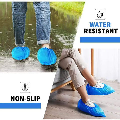 Disposable Shoe Covers 1000 Count 500 Pairs Waterproof Durable Boot Covers For Real Estate Travel Construction