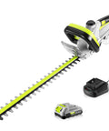 Lightweight 20V Cordless Hedge Trimmer With 20 Inch Cutting Bar Battery Included Five Eighth Inch Cutting Capacity For Yard Garden And Shrubs Easy Grip For Women And Seniors Powerful Trim with charger and battery