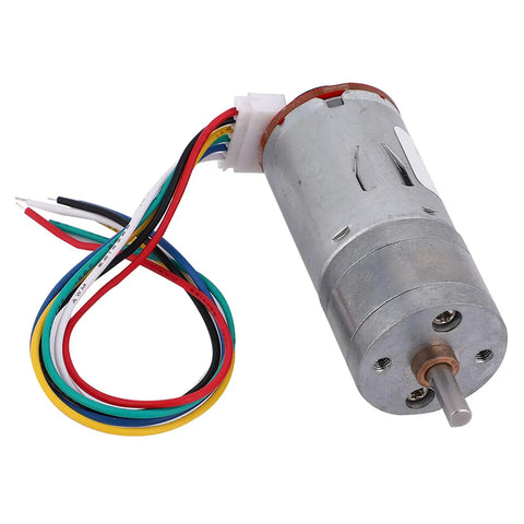 65Mm Encoder Gear Motor Kit With Mounting Bracket For Smart Car Robots, 12V DC Micro Speed Reduction Motor with wiring