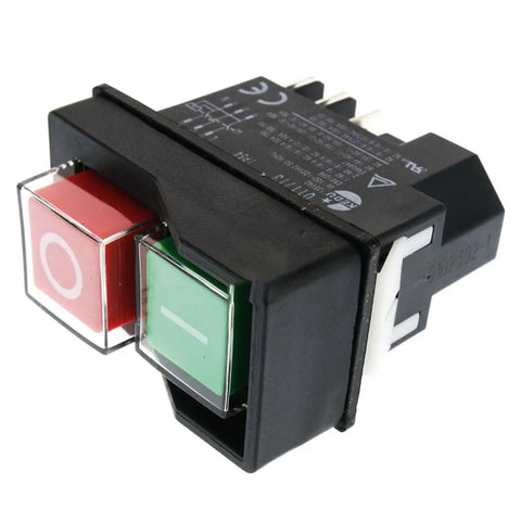 N603746 Table Saw Switch Replacement 2.15x3.8x2 Inches For Dewalt DWE7485 DWE7491RS Power On Off Trigger Switch Durable Easy Install Replacement Part Now black rocker switch with red and green buttons