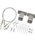 Heavy Duty Adjustable Stainless Steel Hatch Latch Lanyard Cable For RV And Yacht Doors, Rock Solid Wire Drawstring Kit with bolts