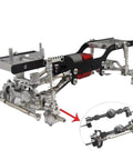 Full Metal RC Car Chassis Frame Kit With Shock Absorber Pull Rod And Portal Axle For MN Series D90 D91 D99 D99S Red Upgrade