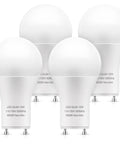 GU24 Base LED Light Bulb 1200 Lumen 12W Hella Bright 75W To 100W Equivalent Daylight 5000K A19 Style Twist Lock 4 Pack