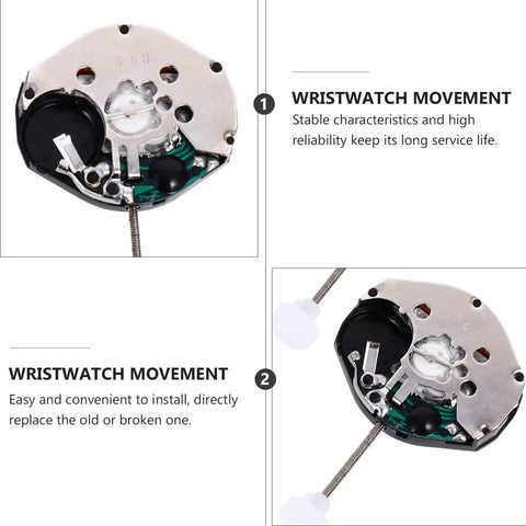 Five Pack Quartz Watch Movements Replacement 0.71 Inch Diameter DIY Wristwatch Repair Timepiece Parts Kit For Various Styles