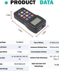 Portable Leeb Hardness Tester For Metals With D Type Impact 170 To 960 HLD Range And 360 Degree Multi Scale Conversion HL HRC HRB HB HV HRA HS Large Screen On The Go Quick Metal Hardness Readings, 5.8 x 2.9 x 1.2 in