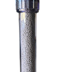Activated Alumina Fluoride Removal Water Inline Filter For Household Drinking Water Purification System With Heavy Duty Cartridge in clear casing.