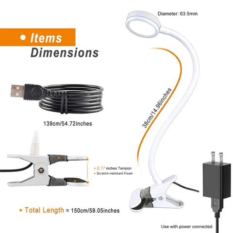 Top Shelf Clip On Reading Light With Bendy Gooseneck For Desks And Bed Rails, Slay Your Setup With Cozy LED Glow Perfect For Lazy Nights Or Fast Study Grind At Home