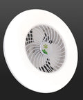 XEGZLH Ceiling Fan Light E27 Lamp Head Fan with Remote Control 2700-6000k Adjustable for Study Bedroom Bathroom, white design