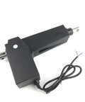 Heavy Duty 12V or 24V DC Electric Linear Actuator, 300mm Stroke, 8000 Newtons Max Thrust, 800 kg Load, black finish, wires visible