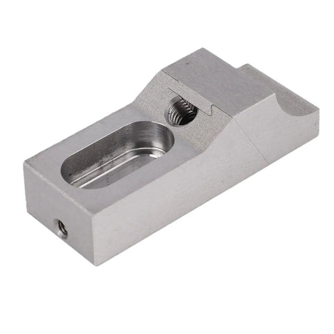 Heavy Duty Low Profile Side Clamp Vise For Milling Machines 68x25x20mm S136H Mold Steel, showing precision machining detail.