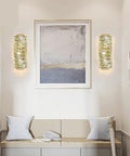 Dope Gold Crystal Wall Sconce With Stainless Steel Fixture For Living Room And Bathroom 8W 4000K Not Dimmable Modern Luxe Lighting