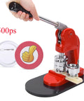 Ycauty 37Mm Button Maker Machine Ergonomic Handle Craft Tool Press Durable Design for custom badges and pins.