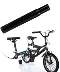 Steel Bicycle Seat Post 25.4mm Diameter 180mm Length Black Kids Bike Seat Post Durable Rust Resistant Waterproof Easy Installation