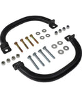 Heavy Duty Golf Cart Grab Handles Pair Fit Club Car Ezgo And Yamaha Lifted Carts featuring black grips and installation bolts.