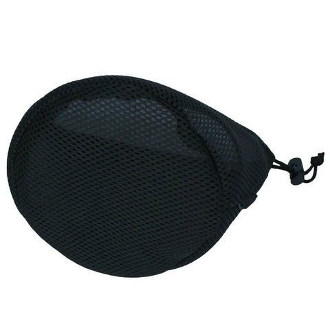 Nylon Mesh Camping Storage Bag For Pots And Utensils, Drawstring Organizer For Kettle And Tableware, Lightweight Black Pouch
