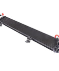 Heavy Duty Aluminum Inverter Motor Radiator For 2007 To 2011 Toyota Camry Hybrid Fhev 2.4L L4 Engine Cooler Upgrade showcasing smooth black finish and secure welds.